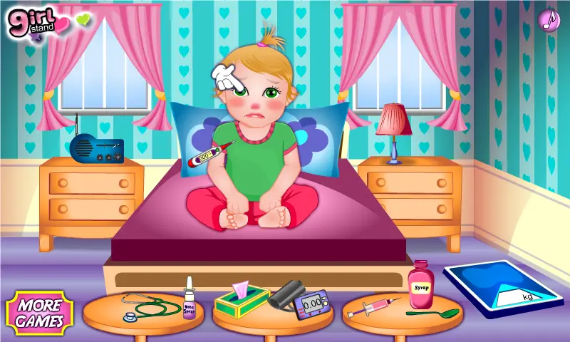 Baby Juliet Got Flu