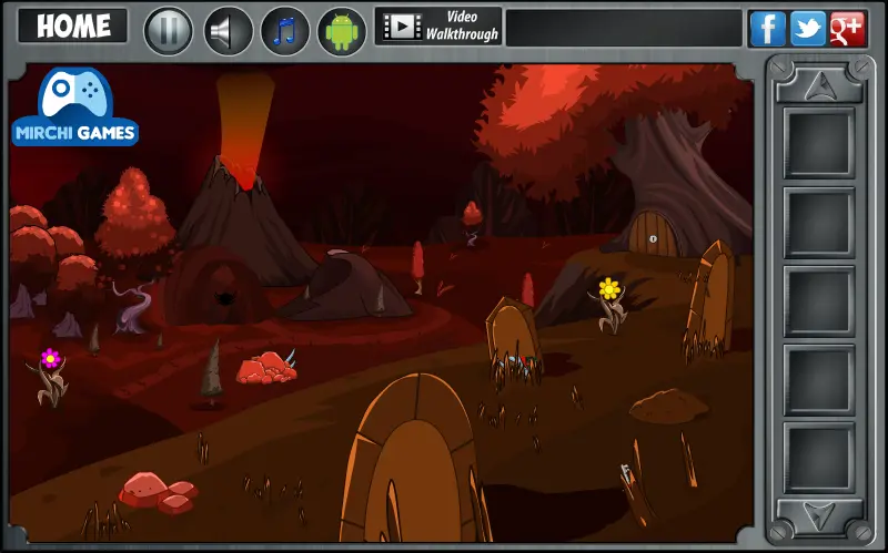 Mysterious Red Volcano