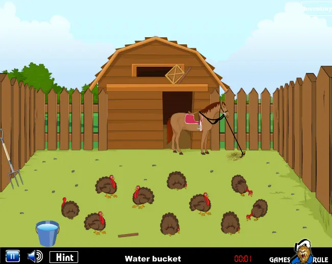 Wild Turkey Escape
