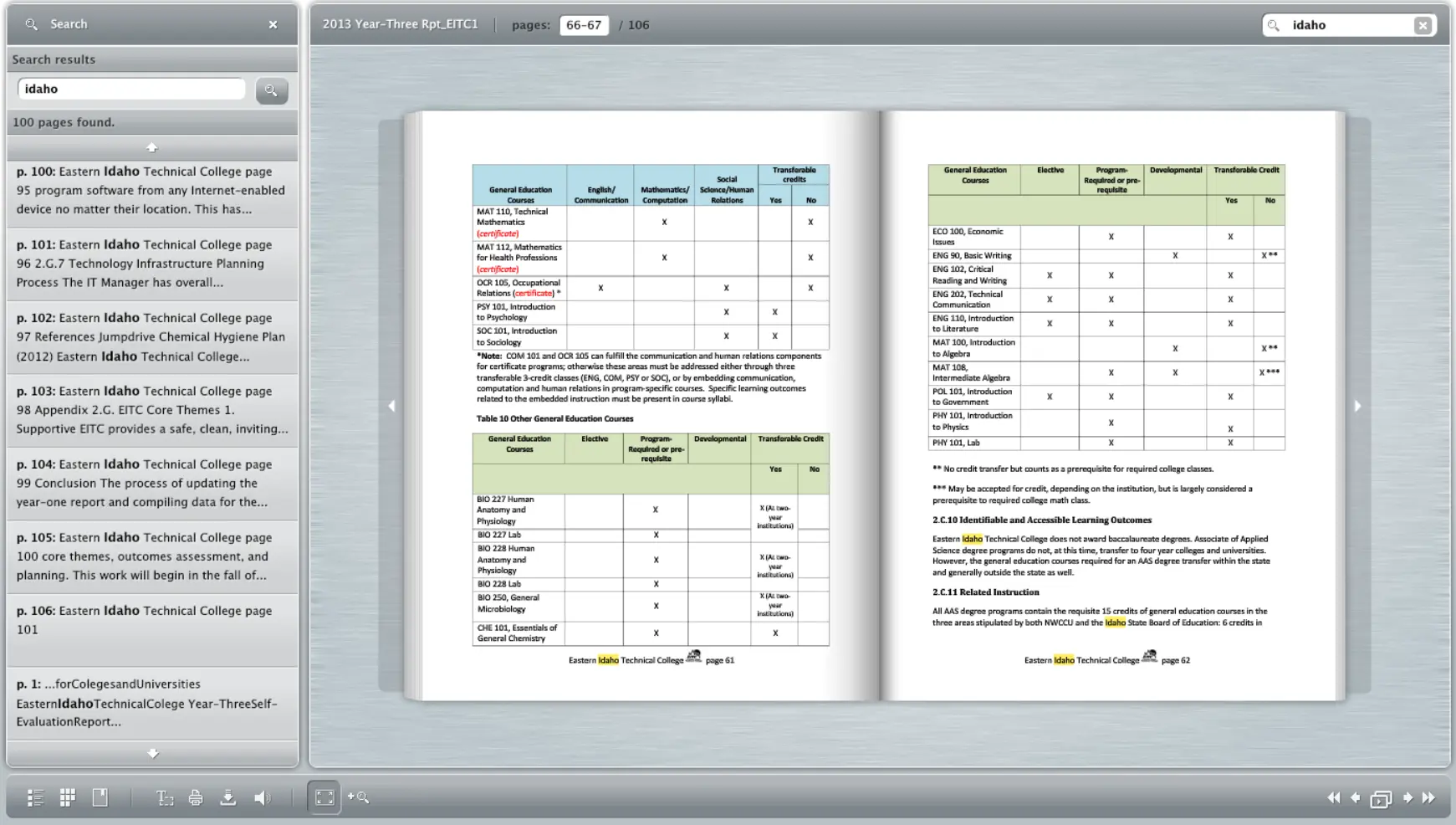 Year-Three Self-Evaluation Report