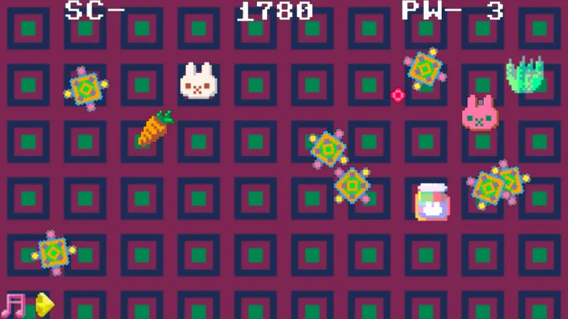 2 rabbits