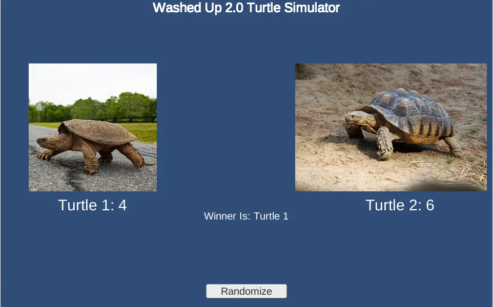Washed Up Turtle Simulator