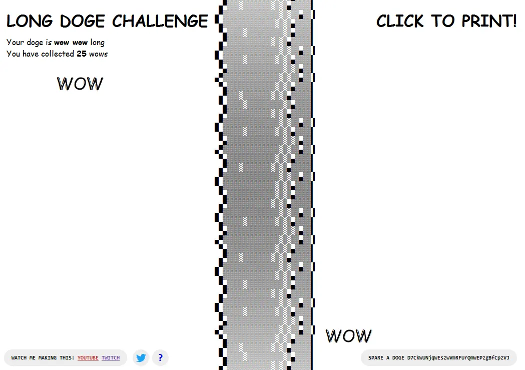 Long Doge Challenge
