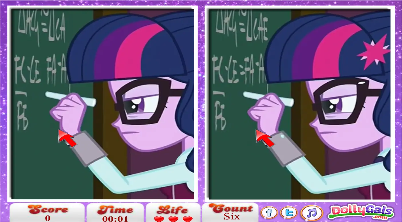 My Little Pony Equestria Girls 6 Diff