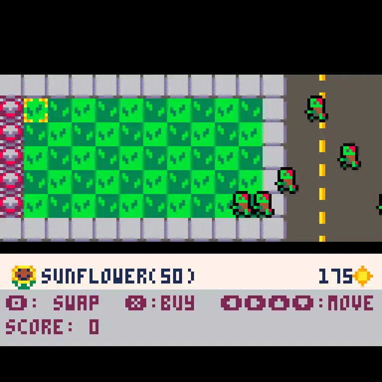 Plants vs. Zombies Demake