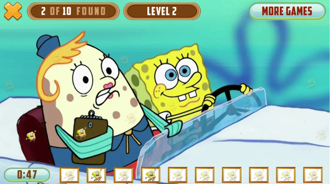 SpongeBob Driving Test Hidden
