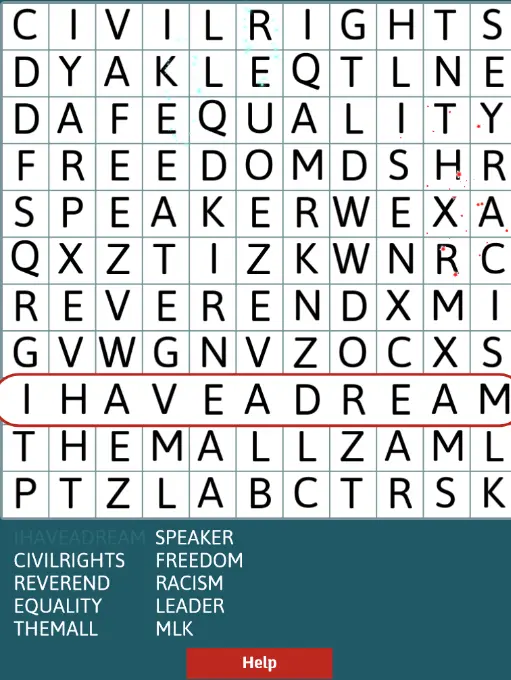 Martin Luther King Day Word Search