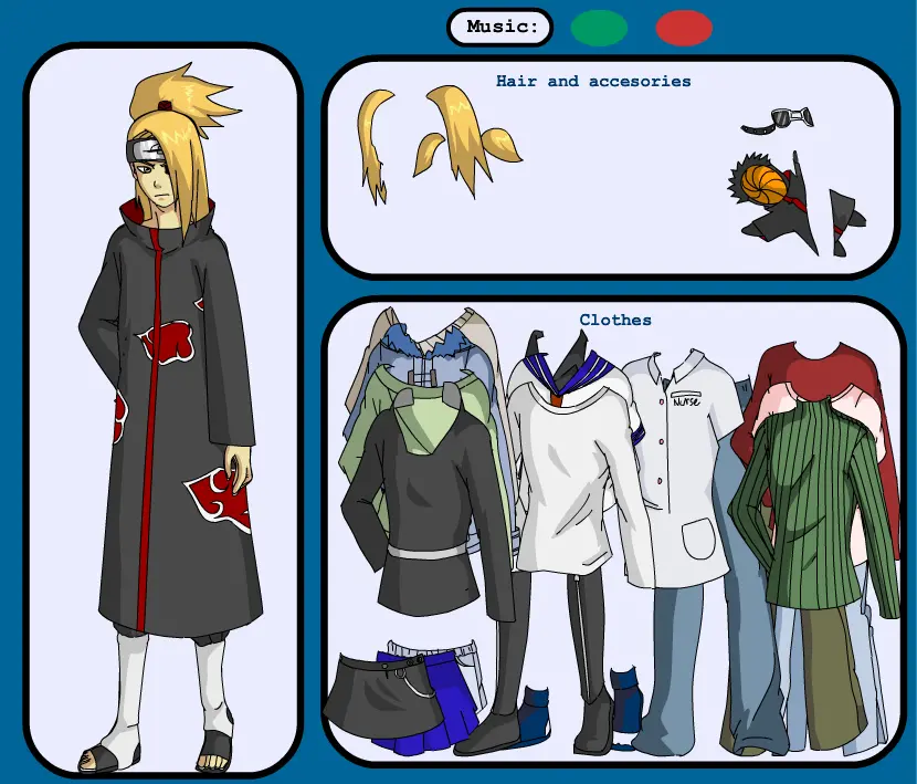 Dress up Deidara