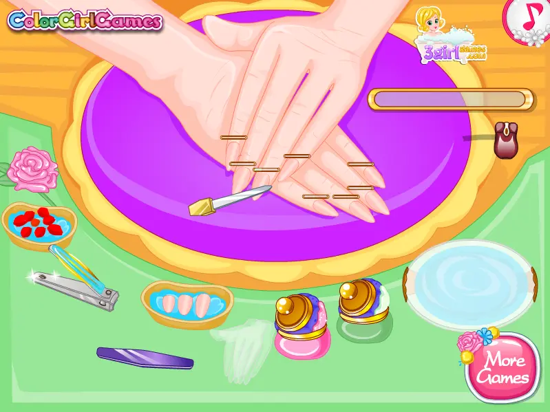 Fairy Barbie Wedding Nails