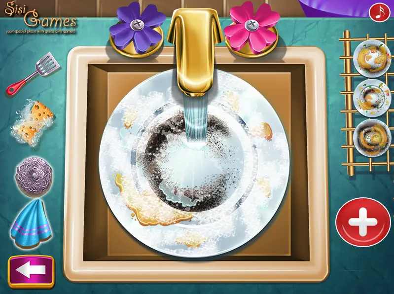 Rapunzel Dish Washing Realife