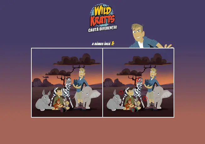 Wild Kratts: Caută Diferența!