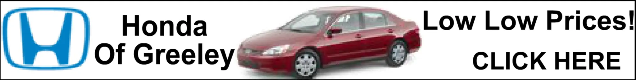 Honda of Greeley Banner Ad (Colorado, United States)