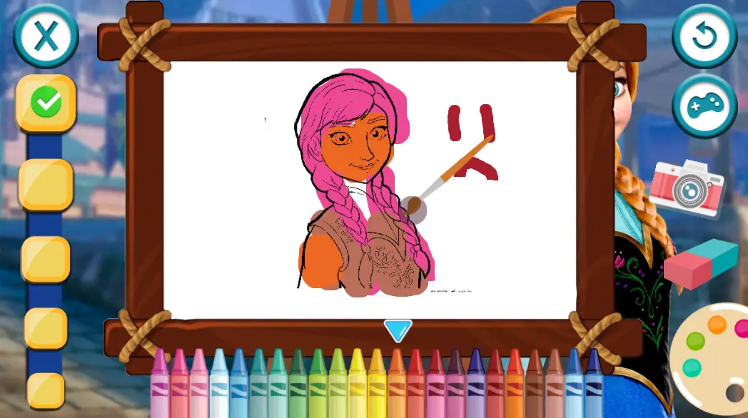 Anna Frozen Coloring