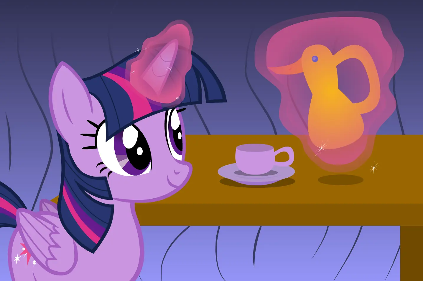 Twilight Prepares a Drink