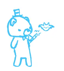 Magic Blue Ted Animation