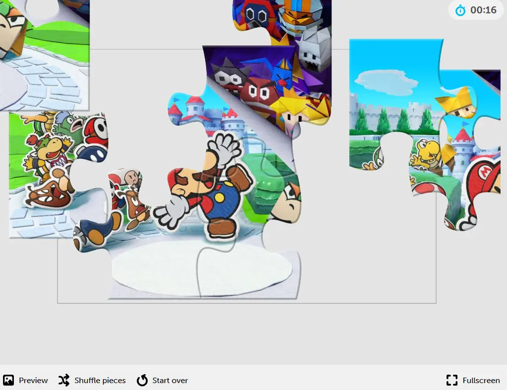 Paper Mario: The Origami King Digital Puzzle Activity