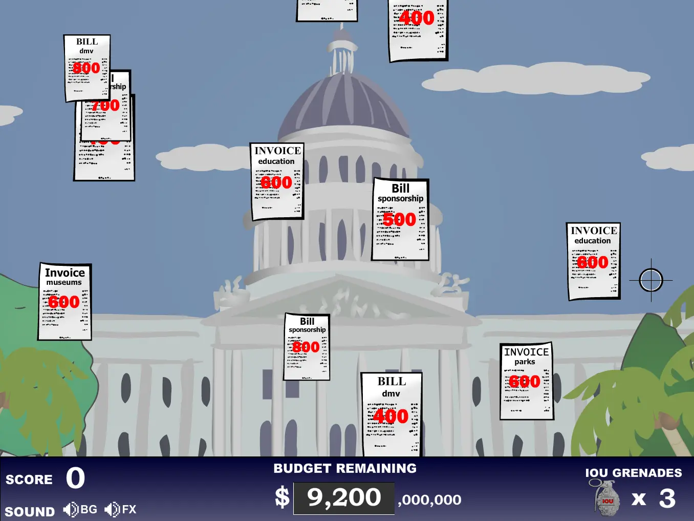 Arnold's Budget Warfare