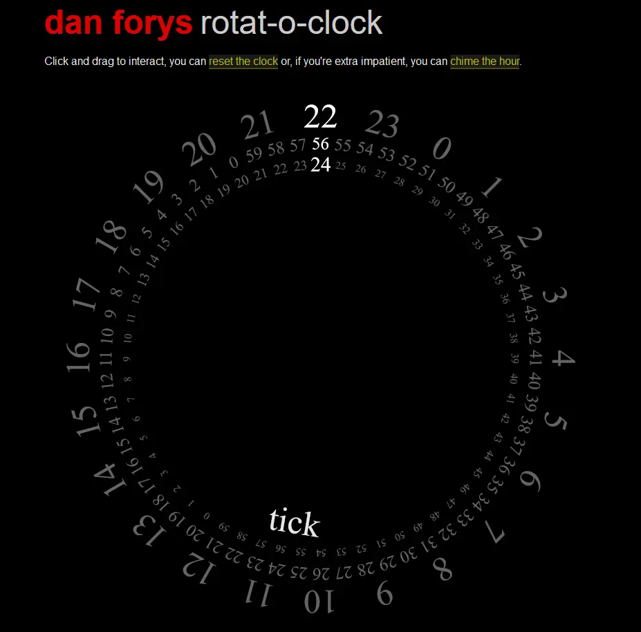 The Rotat-o-clock