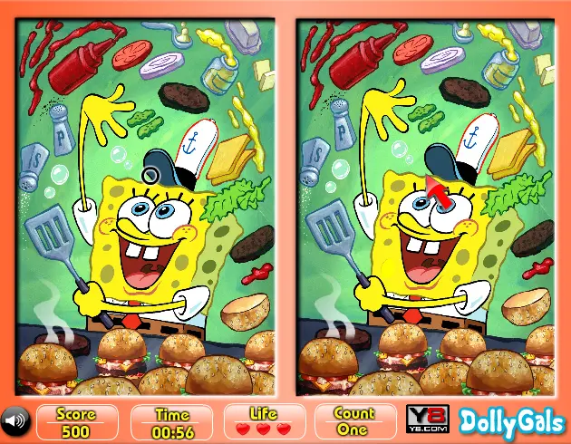 SpongeBob SquarePants 6 Diff Fun