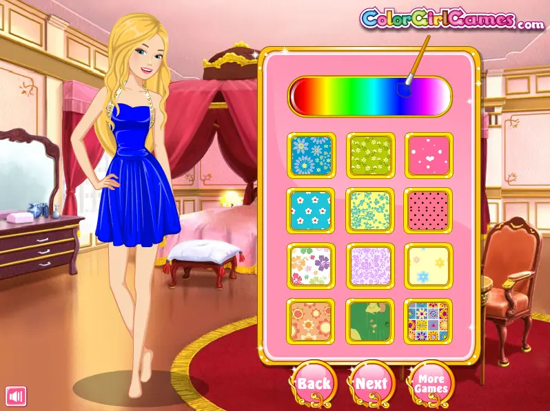 Barbie Floral Dress Design
