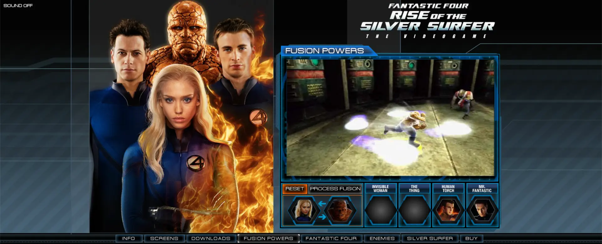 Fantastic Four: Rise of the Silver Surfer - The Video Game Microsite